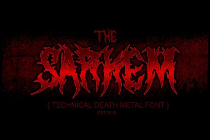 Sarkem - Technical Death Metal Font