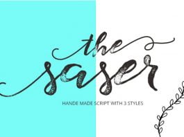 Saser Script Font
