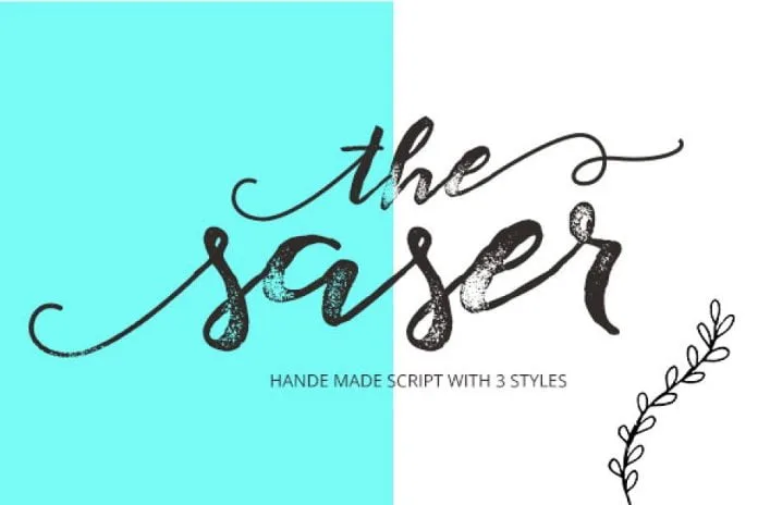 Saser Script Font