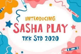 Sasha Play - all caps happy scandi font