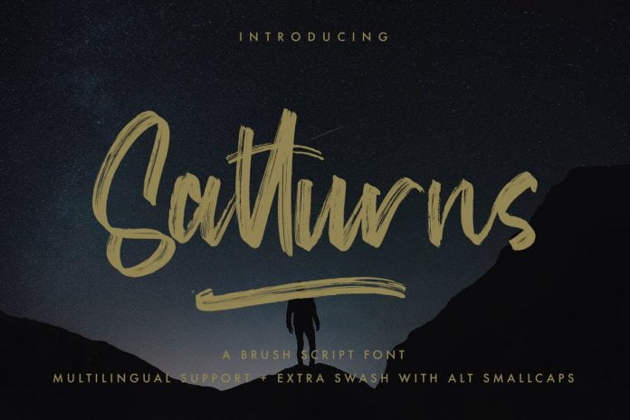 Satturns - Brush Script Font