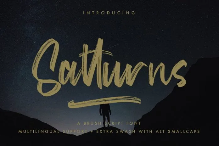 Satturns - Brush Script Font