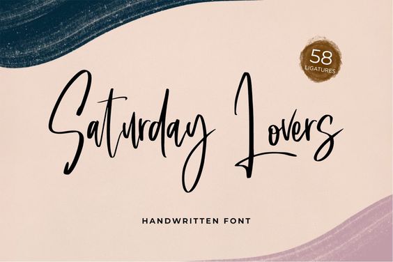 Saturday Lovers - Classy Handwritten