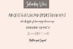 Saturday Vibes Font