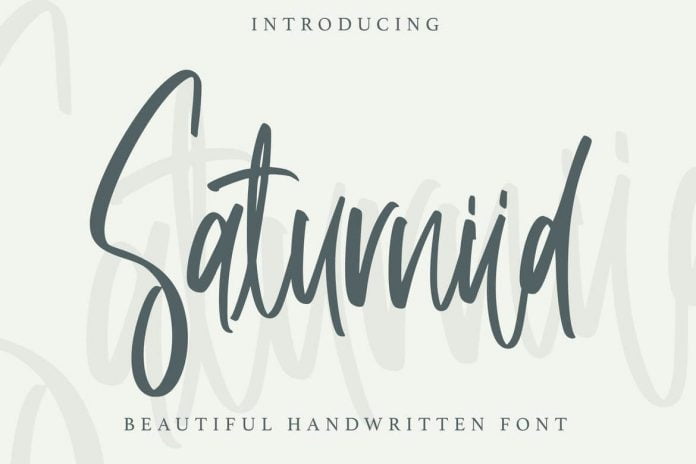 Saturniid - Beautiful Handwritten Font