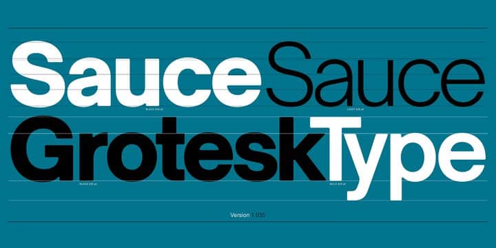 Sauce Grotesk Font Family