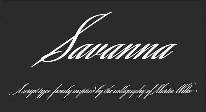 Savanna Script Font
