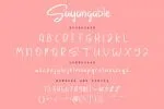 Sayangable Font