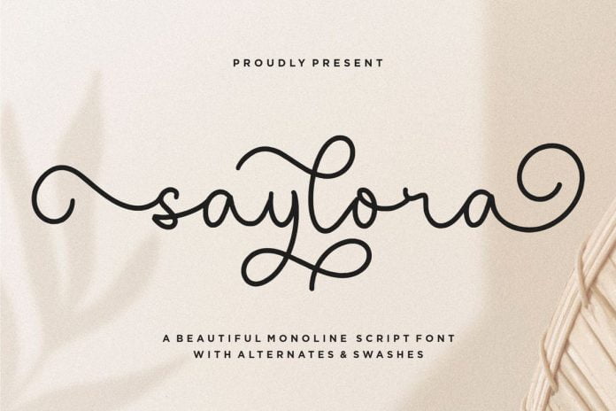 Saylora Script Font