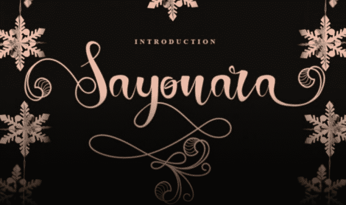 Sayonara Font
