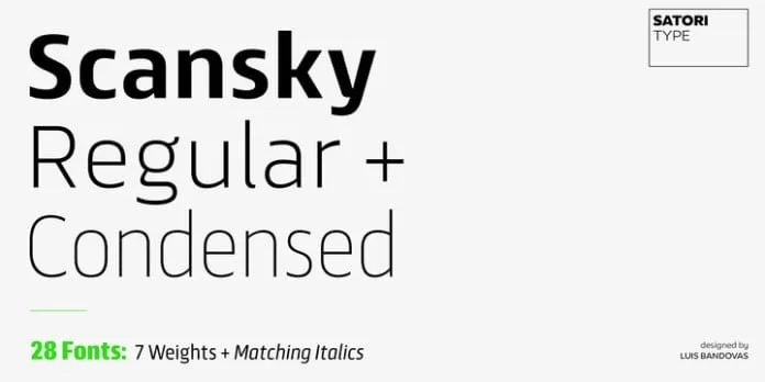 Scansky Font Family