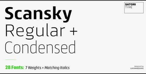 Scansky Luis Bandovas Font