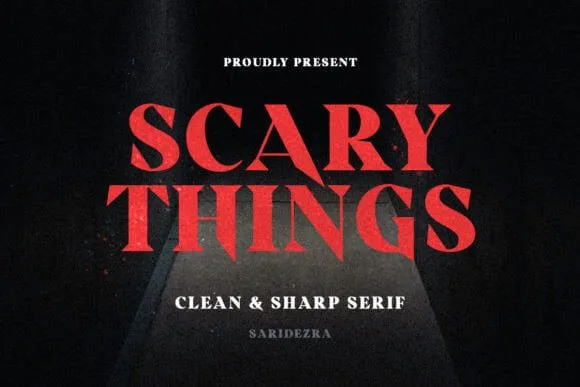 Scary Things Font