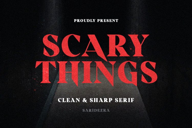 Scary Things - Sharp & Creepy Serif