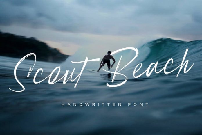 Scout Beach - Handwritten Brush Font