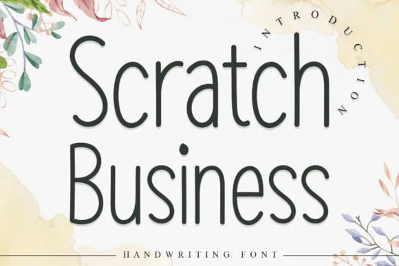 Scratch Business Font