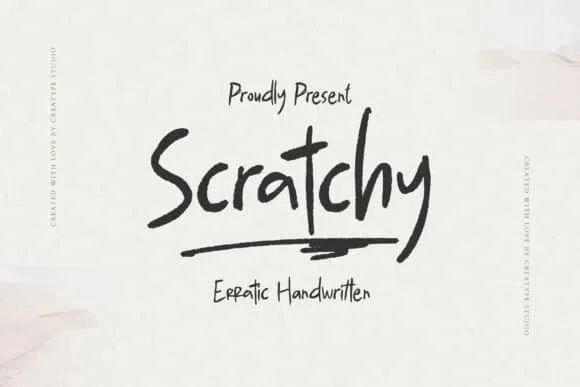 Scratchy Font
