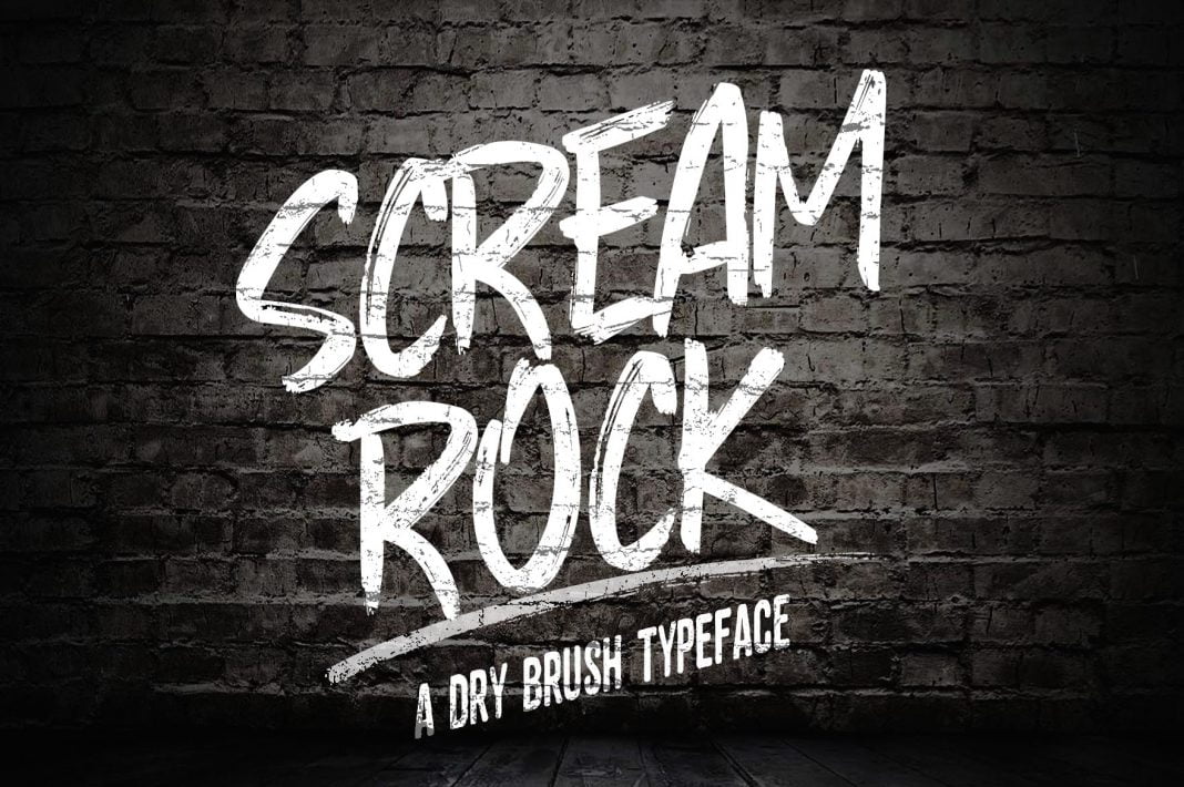 Screamrock Typeface Font