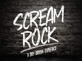 Screamrock Typeface Font