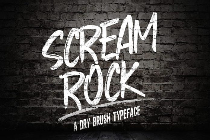Screamrock Typeface Font