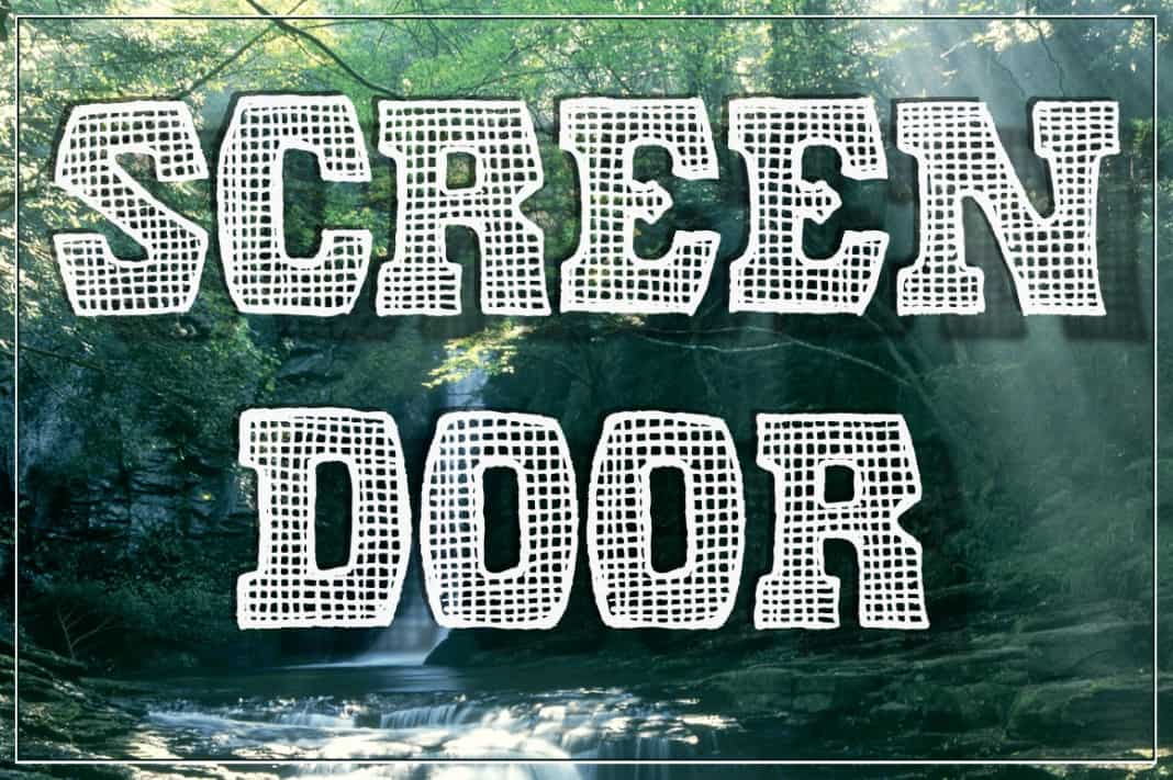 Screen Door Font