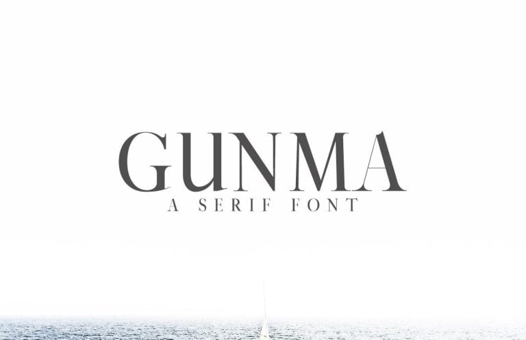Gunma Serif Font Family Free Download