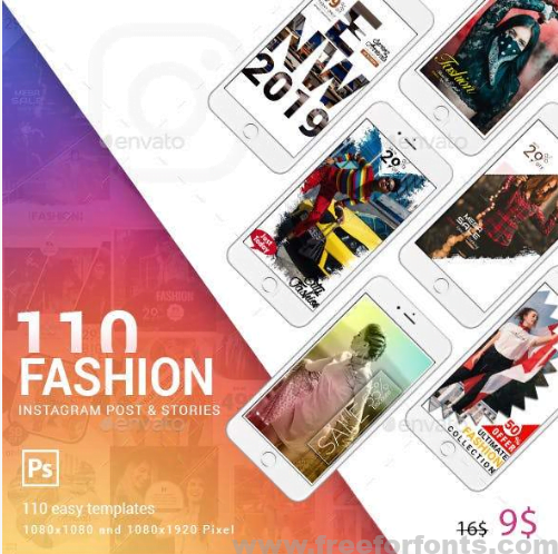 110 Fashion Instagram Post & Stories