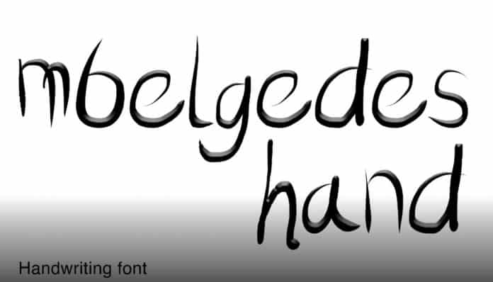 Mbelgedes Free Handwriting Font