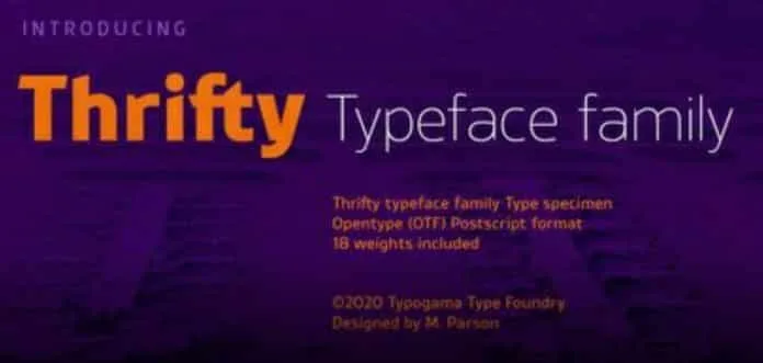 Thrifty Typogama Font