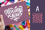 Seamless Pattern & Frames Font