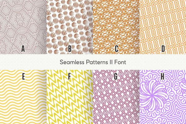 Seamless Patterns II Font