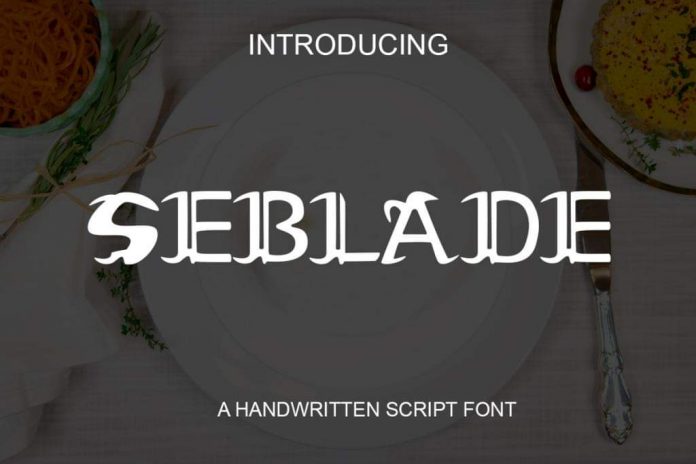Seblade Font