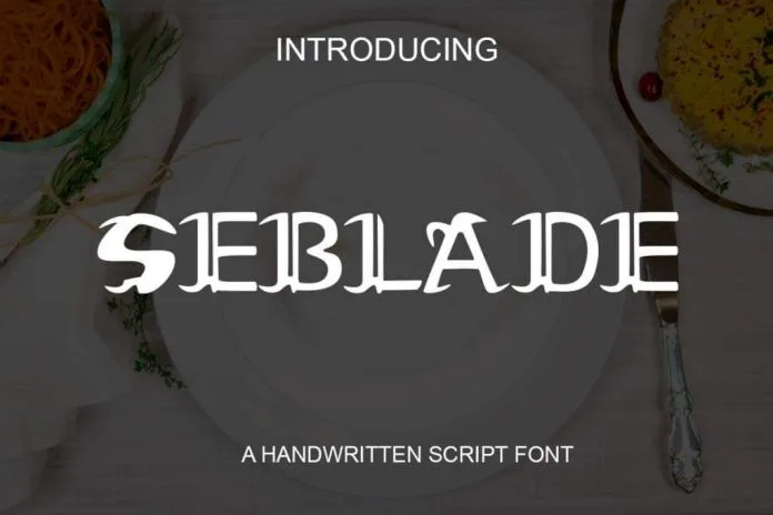 Seblade Font