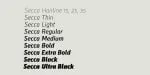 Secca Pro Font