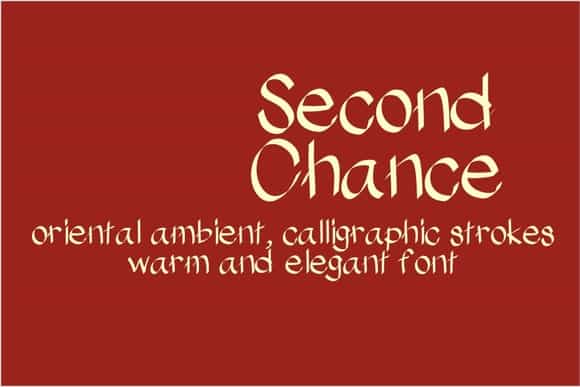 Second Chance Font