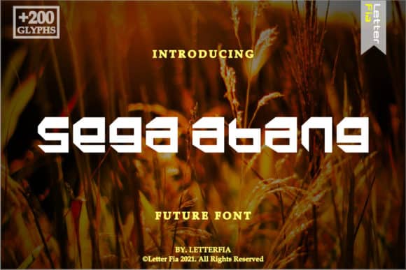 Sega Abang Font