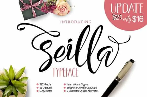 Seilla Script Font