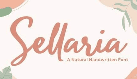 Sellaria GJ - Modern Script Font