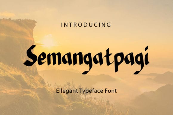 Semangatpagi Font