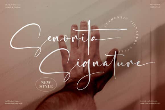 Senorita Signature Script Font