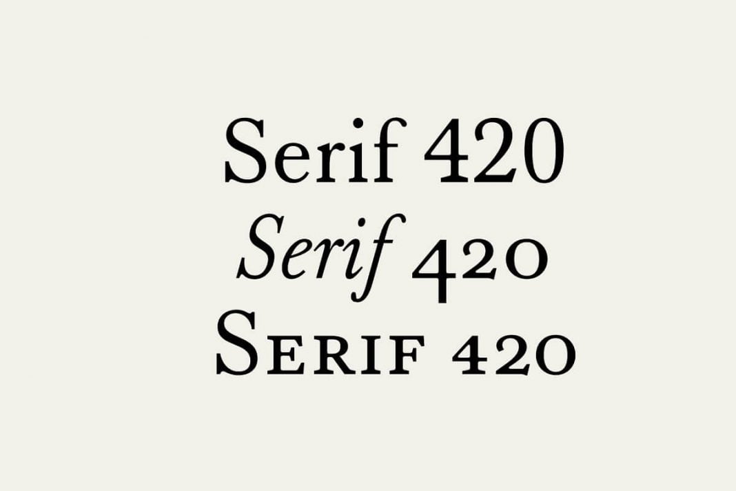 Serif 420 Font