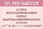 Set Zero Font