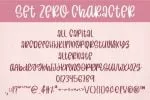 Set Zero Font
