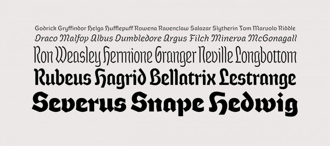 Severus typeface Font