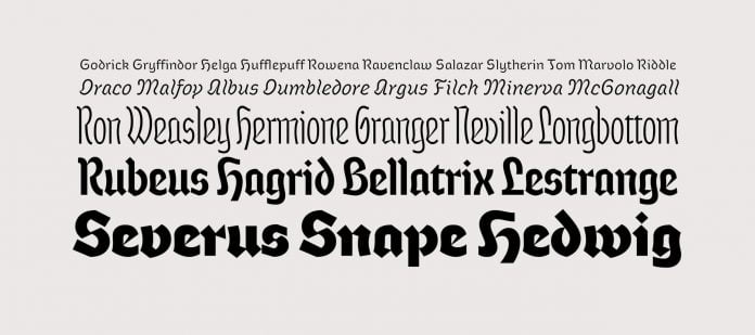 Severus typeface Font