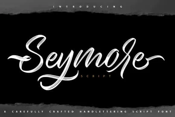 Seymore – Brush Script Font Seymore – Brush Script Font