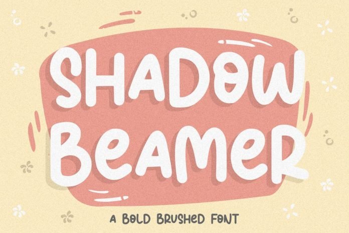 Shadow Beamer YH - Monoline Brush Font
