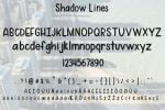 Shadow Lines Font