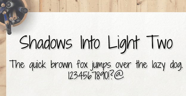 Shadows Into Light Two Font