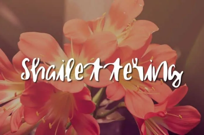 Shailettering Font